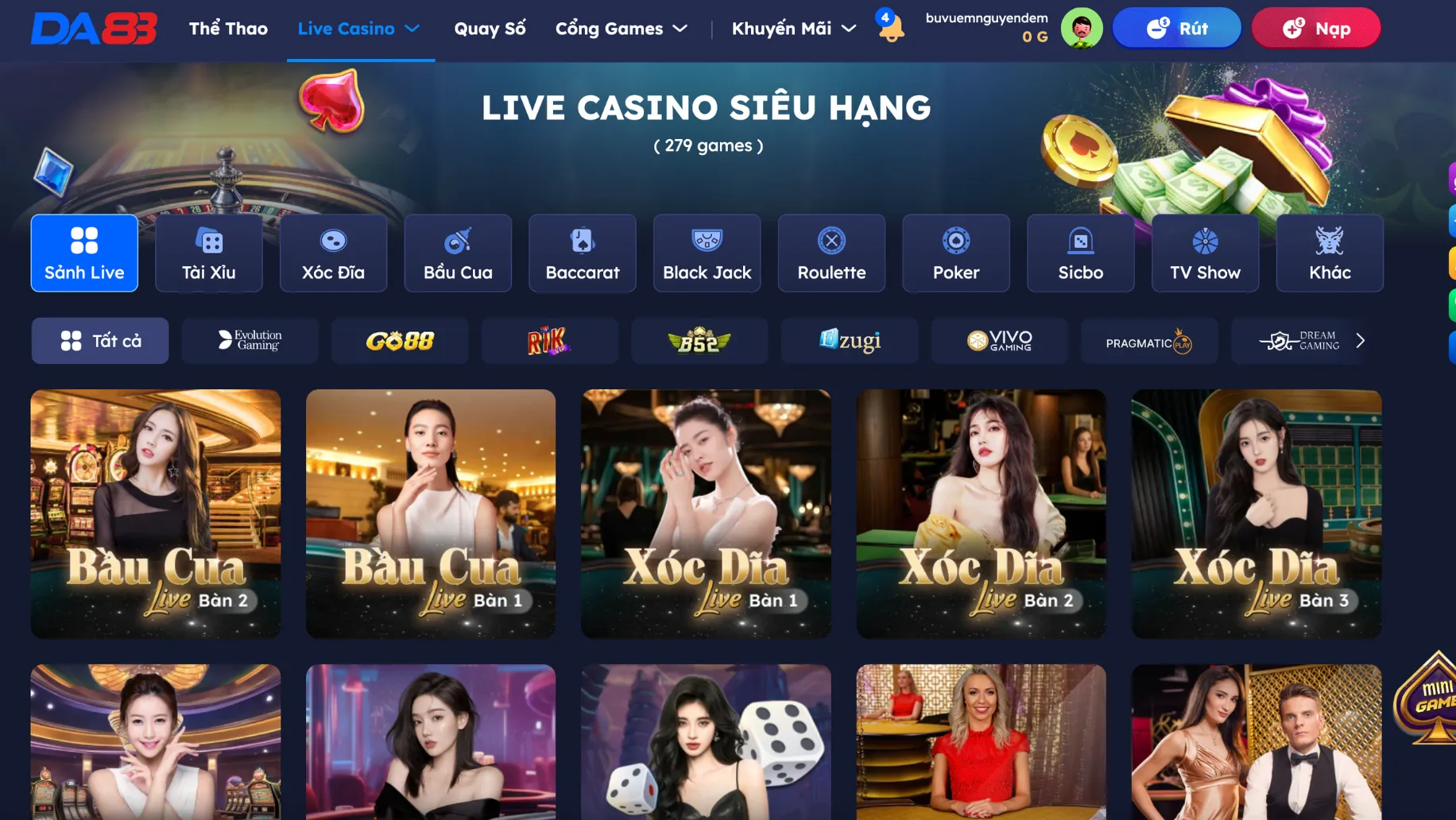 Đôi nét về casino Da88